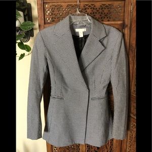 H&M Black & White Houndstooth Blazer
